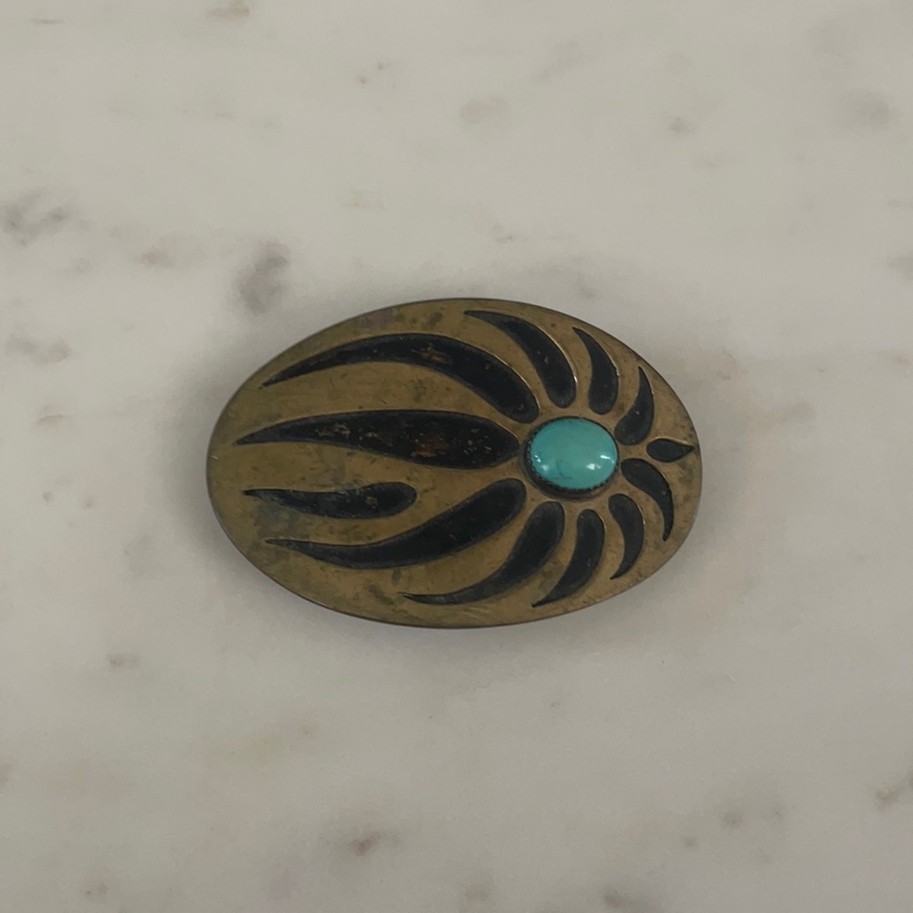 Vintage Brass Belt Buckle